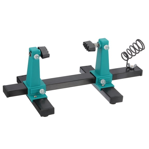 Uxcell Adjustable PCB Holder Circuit Board Holder 360 Degree Rotation Tool for Circuit Board Soldering Desoldering Repair, 6.5x11.8", Green