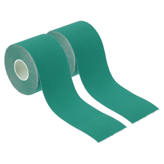 Uxcell Aerial Hoop Tape, Athletic Tape Adhesive Non-Slip Grip Tape Yoga Rig Sports Tape for Wrapping Gymnastics Dark Green 16.4ft x 2 Inch