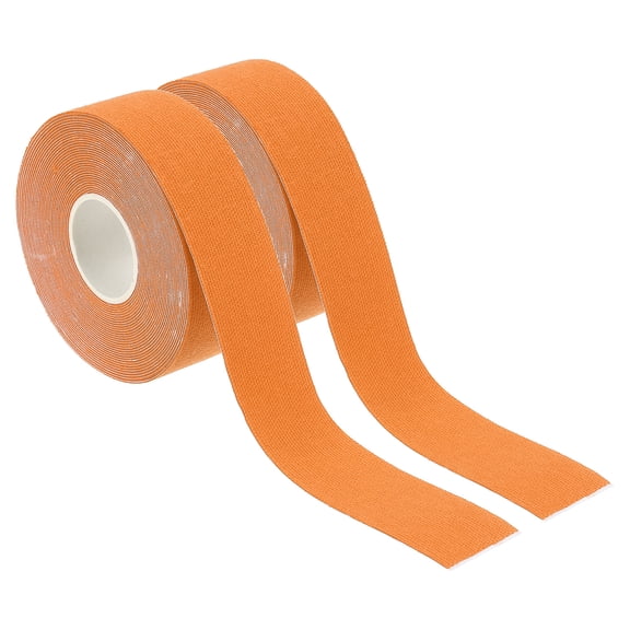 Uxcell Aerial Hoop Tape, Athletic Tape Adhesive Non-Slip Grip Tape Yoga Rig Sports Tape for Wrapping Gymnastics Orange 16.4ft x 1 Inch