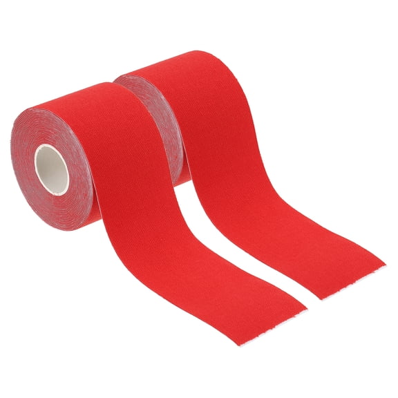 Uxcell Aerial Hoop Tape, Athletic Tape Adhesive Non-Slip Grip Tape Yoga Rig Sports Tape for Wrapping Gymnastics Red 16.4ft x 2 Inch