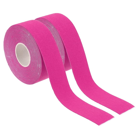 Uxcell Aerial Hoop Tape, Athletic Tape Adhesive Non-Slip Grip Tape Yoga Rig Sports Tape for Wrapping Gymnastics Rose Red 16.4ft x 1 Inch