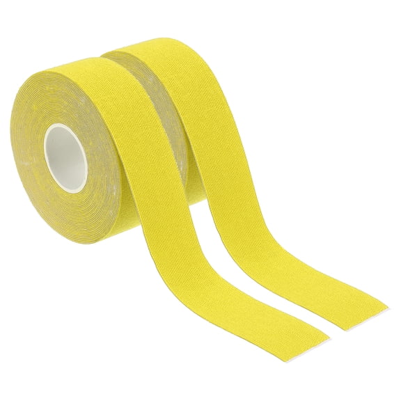Uxcell Aerial Hoop Tape, Athletic Tape Adhesive Non-Slip Grip Tape Yoga Rig Sports Tape for Wrapping Gymnastics Yellow 16.4ft x 1 Inch