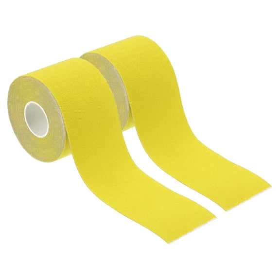 Uxcell Aerial Hoop Tape, Athletic Tape Adhesive Non-Slip Grip Tape Yoga Rig Sports Tape for Wrapping Gymnastics Yellow 16.4ft x 2 Inch