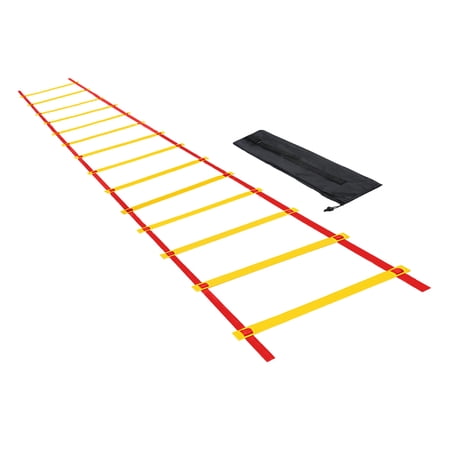 Uxcell Agility Ladder 14 Rung 7m/23ft Sports Speed Training, Red Yellow