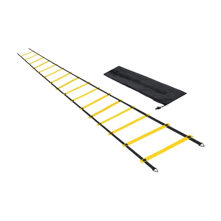 Uxcell Agility Ladder 16 Rungs 8m/26ft Speed Training Equipment, Black Yellow
