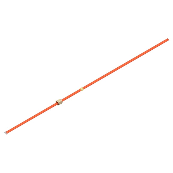 Uxcell Air Compressor Exhaust Tube, 3/8" Thread Dia 18" Length Hex Nut Aluminum Tube Air Tube Compressor Hardware Accessories Replacement Parts(Punch&Flared Mouth)