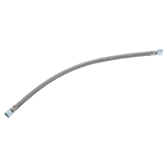 Uxcell Air Compressor Exhaust Tube, 5/8" Thread Dia 31" Length Compressor Hose Stainless Steel Hose Air Tube Compressor Hardware Accessories Replacement Parts(Flared Mouth)