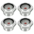 thumbnail image 1 of Uxcell Air Compressor Oil Sight Glass, 4 Pack 3/4" NPT Aluminum Oil Liquid Level Gauge, 1 of 5