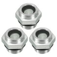 thumbnail image 1 of Uxcell Air Compressor Oil Sight Glass, G 1/4" Male Thread Aluminum Alloy Oil Liquid Level with O-ring 3 Pack, 1 of 6