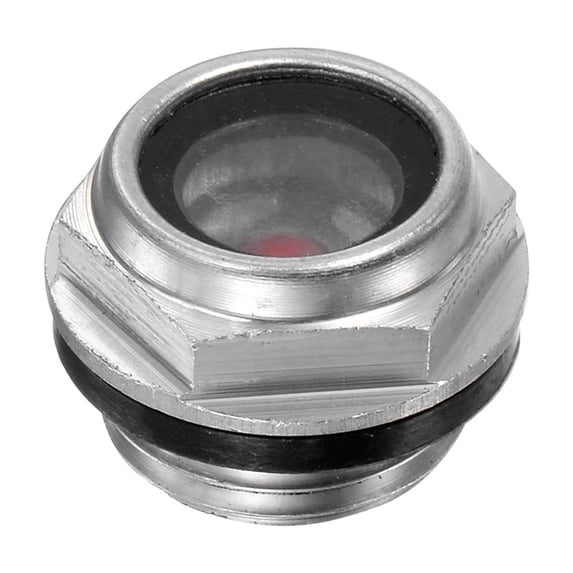 Uxcell Air Compressor Oil Sight Glass M16 x 1.5mm Glass for Air Compressor