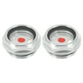 thumbnail image 1 of Uxcell Air Compressor Oil Sight Glass, M33x2 Male Thread Aluminum Alloy Oil Liquid Level Parts with O-ring 2 Pack, 1 of 6