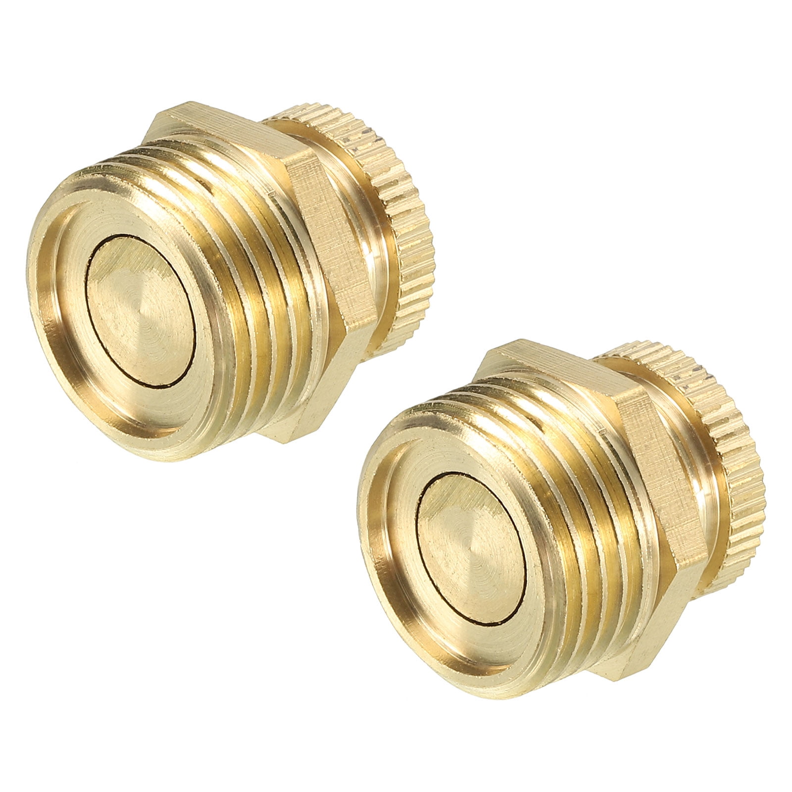 Uxcell Air Compressor Tank Drain Valve, 2 Pack G 1/2" Brass Air