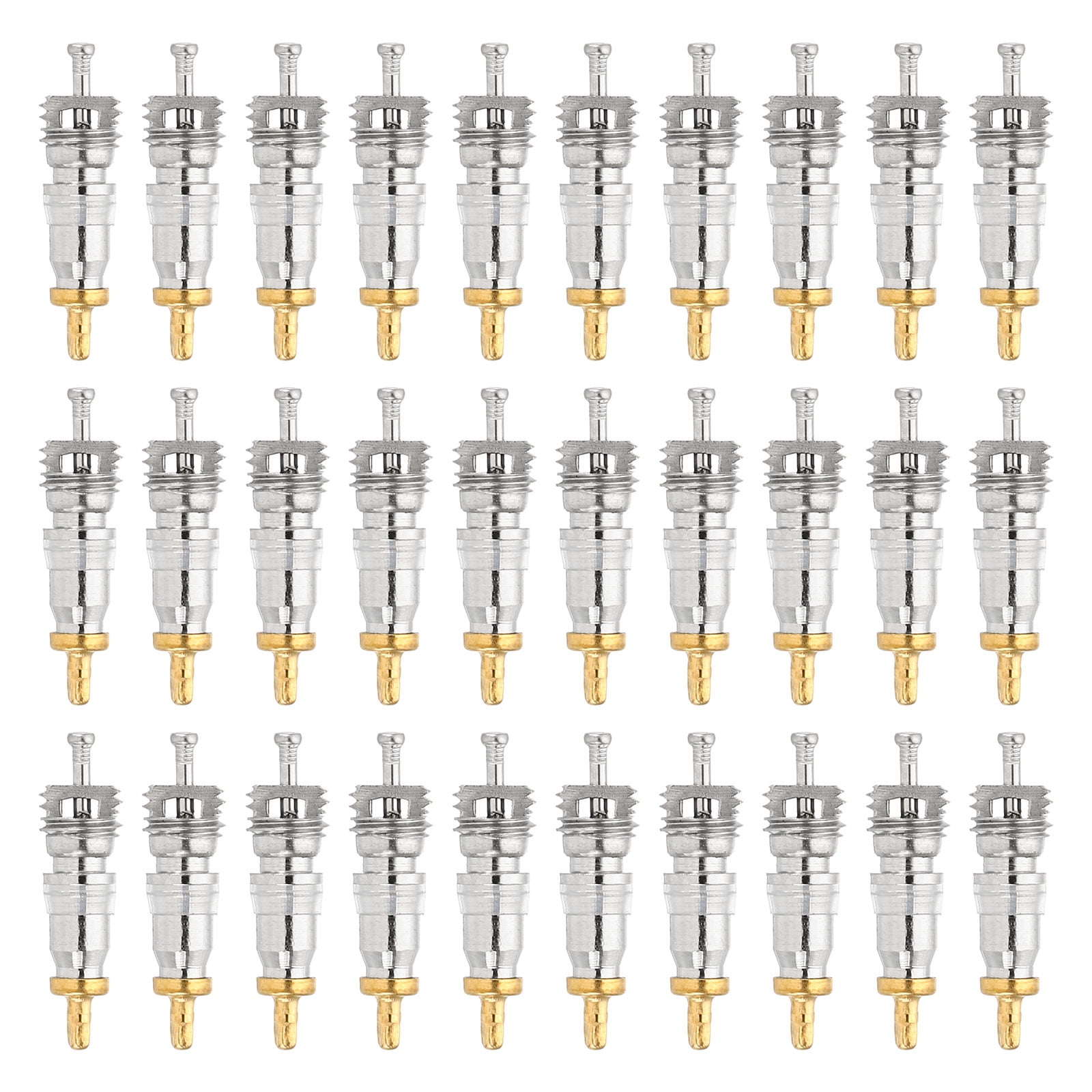 Uxcell Air Conditioning Valve Core with Seal, 50 Pack Service Valve Stem Cores