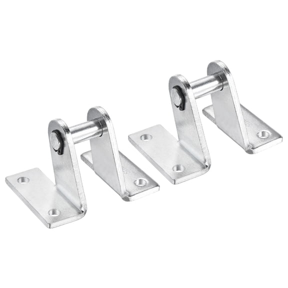 Uxcell Air Cylinder Rod Clevis Mounting Bracket Pneumatic Parts, Silvery 2 Pack