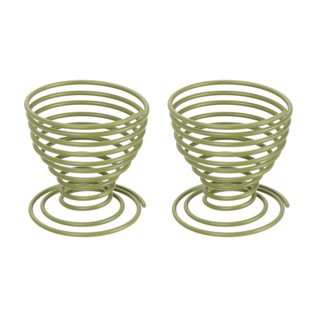 Uxcell Air Plant Holder, Plant Stand Rack Pot Containers for Home Office, Tea Green, 2 Pack