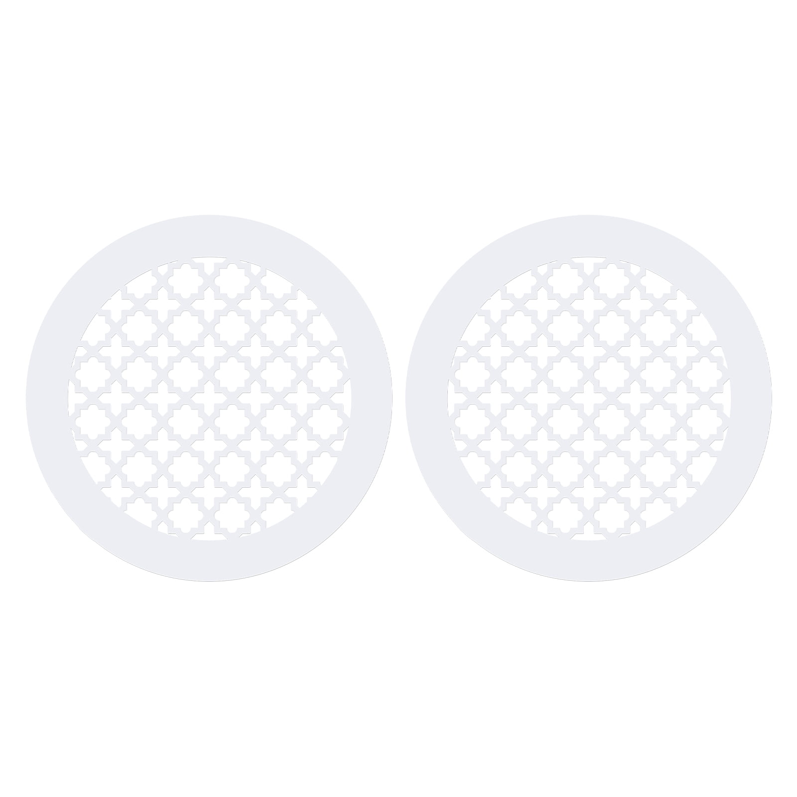 Uxcell Air Vent Cover Grille for 5.5" Duct Opening, 2Pcs Acrylic Glass Wall Ceiling Hole Cover for Ventilation