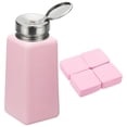 thumbnail image 1 of Uxcell Alcohol Dispenser, 250ml(8.5oz) Pump Bottle for Nail Polish Remover, Pink, 1 of 6
