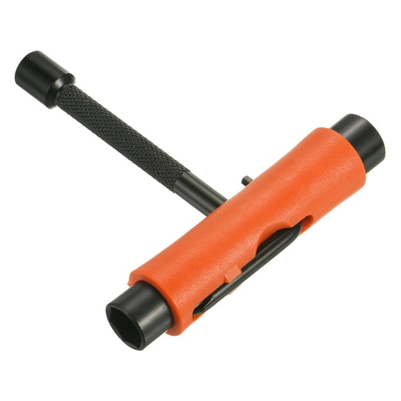 Uxcell All-In-One Skate Tool Multi-Function Portable Skateboard T Tool, Orange
