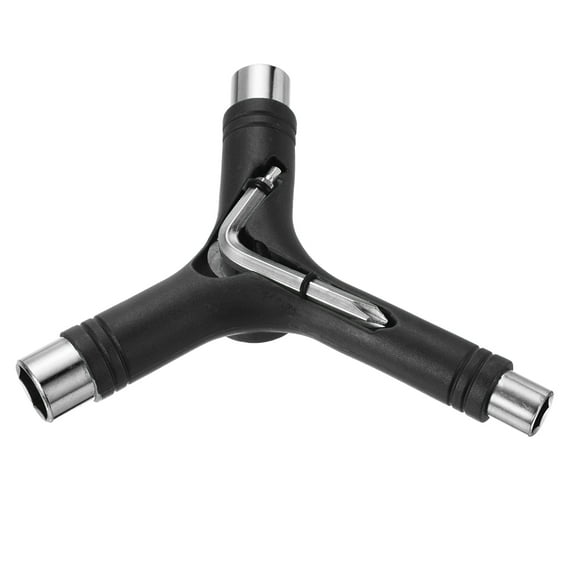 Uxcell All-In-One Skate Tool Multi-Function Portable Skateboard Tool Y Tool, Black