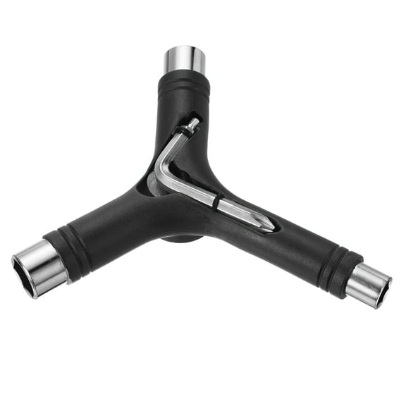 Uxcell All-In-One Skate Tool Multi-Function Portable Skateboard Tool Y Tool, Black