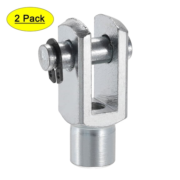 Uxcell Alloy 33mm Length M6x1 Female Thread Cylinder Clevis Y Connector 2 Pack