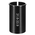 thumbnail image 1 of Uxcell Alloy Bike Seat Post Reducer Shim 31.6mm to 33.9mm 60mm Length Aluminum Bicycle Reducing Sleeve Conversion Seat Post Tube Adapter for Mountain Bike Road Bike City Bike, 1 of 6