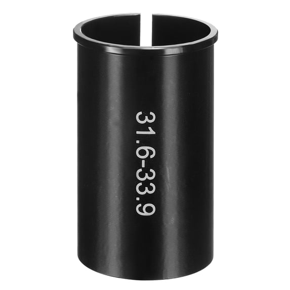Uxcell Alloy Bike Seat Post Reducer Shim 31.6mm to 33.9mm 60mm Length Aluminum Bicycle Reducing Sleeve Conversion Seat Post Tube Adapter for Mountain Bike Road Bike City Bike