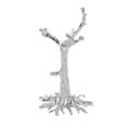 thumbnail image 1 of Uxcell Alloy Crystal Ball Display Holder Egg Sphere Stand White K Light Luxury Tree Shape Large Size for Decoration, 1 of 5