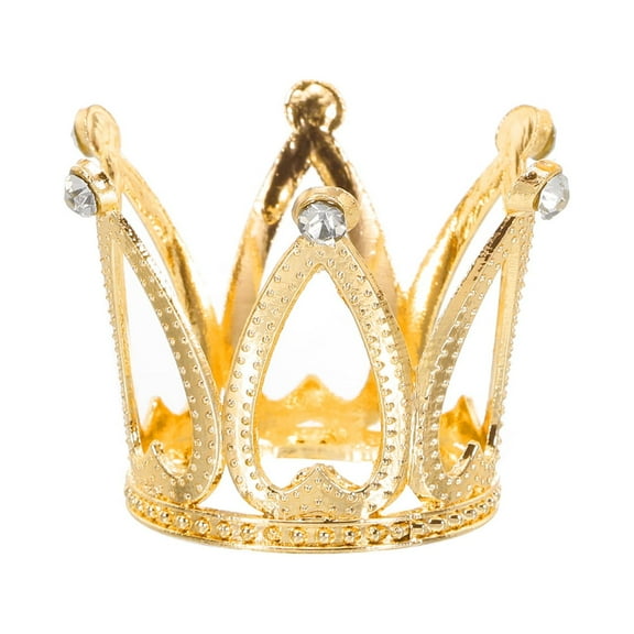 Uxcell Alloy Crystal Ball Display Holder Egg Stand Less diamonds Gold Light Luxury Crown shape For Home 2PCS