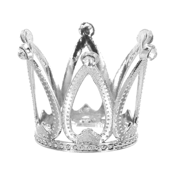 Uxcell Alloy Crystal Ball Display Holder Egg Stand Less diamonds Silver Light Luxury Crown shape For Home 2PCS