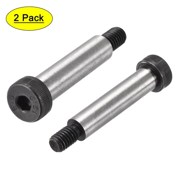 Uxcell Alloy Steel Socket Head Shoulder Bolts, 2"x1/2" Shoulder, 3/8-16 Thread, 2 Pack