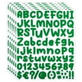 thumbnail image 1 of Uxcell Alphabet Letters Numbers Stickers, 6 Sheets Self Adhesive Decal, Dark Green, 1 of 6