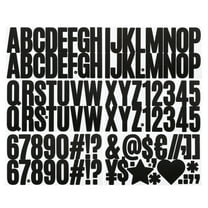 Uxcell Alphabet Letters Numbers Stickers, 6 Sheets Self Adhesive Large Decal Black