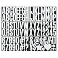 thumbnail image 1 of Uxcell Alphabet Letters Numbers Stickers, 6 Sheets Self Adhesive Large Decal, White, 1 of 6
