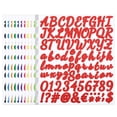 thumbnail image 1 of Uxcell Alphabet Letters Numbers Stickers Set, Self Adhesive Cursive, 12 Colors 12Sheets, 1 of 6
