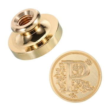 OTGui Initial 'C' Wax Seal Stamp - Vintage Brass Seal With Wood Handle For Invitations
