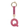 thumbnail image 1 of Uxcell Alphabet Q Letter Charm Rhinestone Alphabet Charm for Jewelry Making, Rose Red, 1 of 6