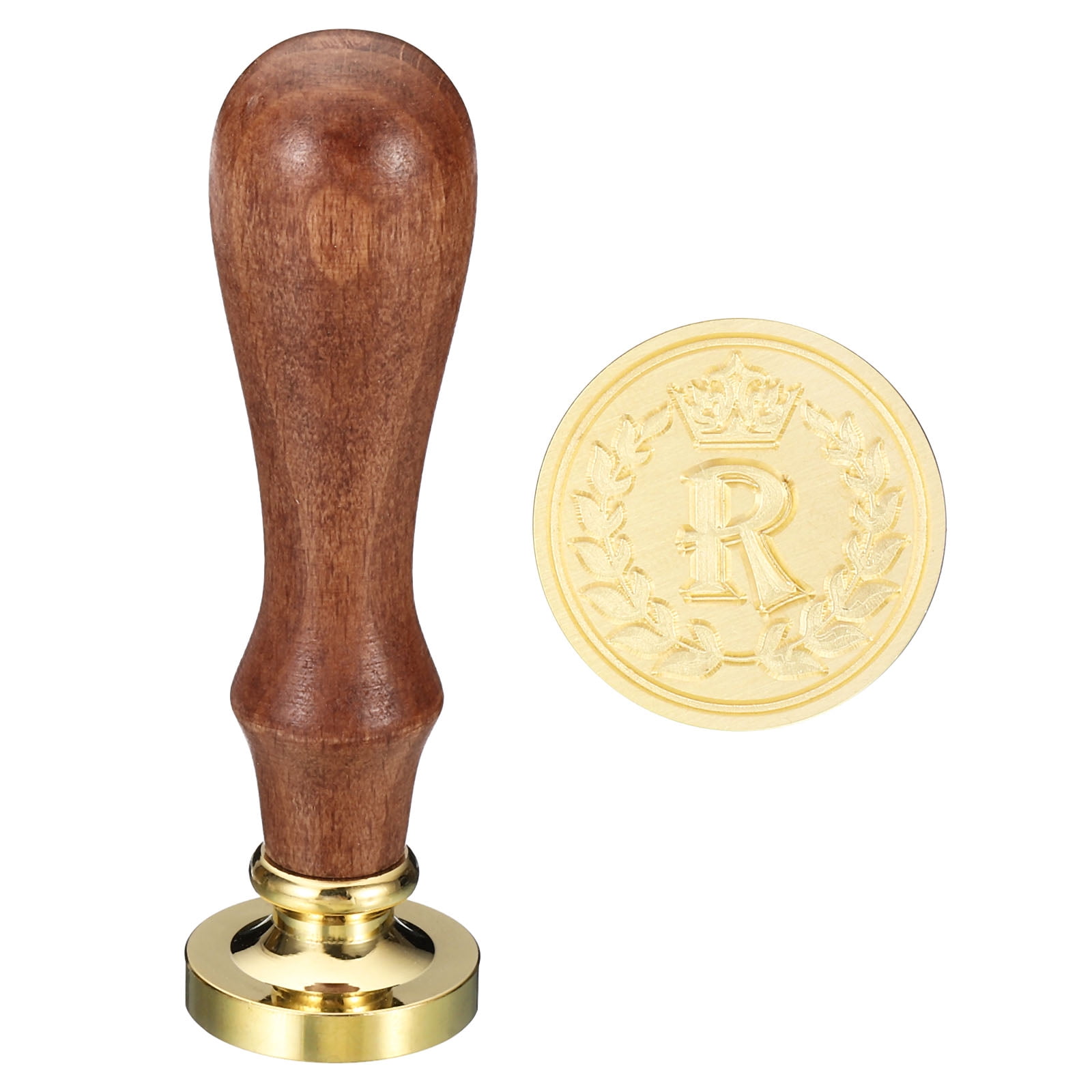 Uxcell Alphabet R Wax Seal Stamp Initial Letter Sealing Wax Stamp Retro ...