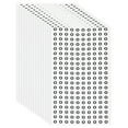 thumbnail image 1 of Uxcell Alphabet Stickers Small Letter Self-Adhesive Labels Round Paper Letters Signs for Scrapbooking Organizing DIY Projects Letter O, 1 of 7