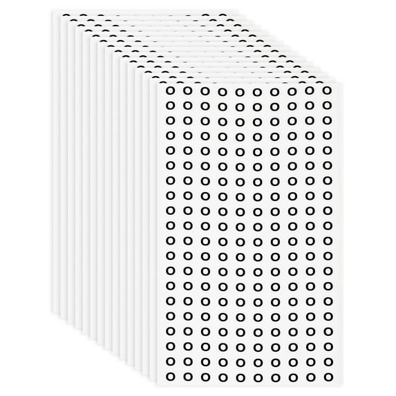 Uxcell Alphabet Stickers Small Letter Self-Adhesive Labels Round Paper Letters Signs for Scrapbooking Organizing DIY Projects Letter O