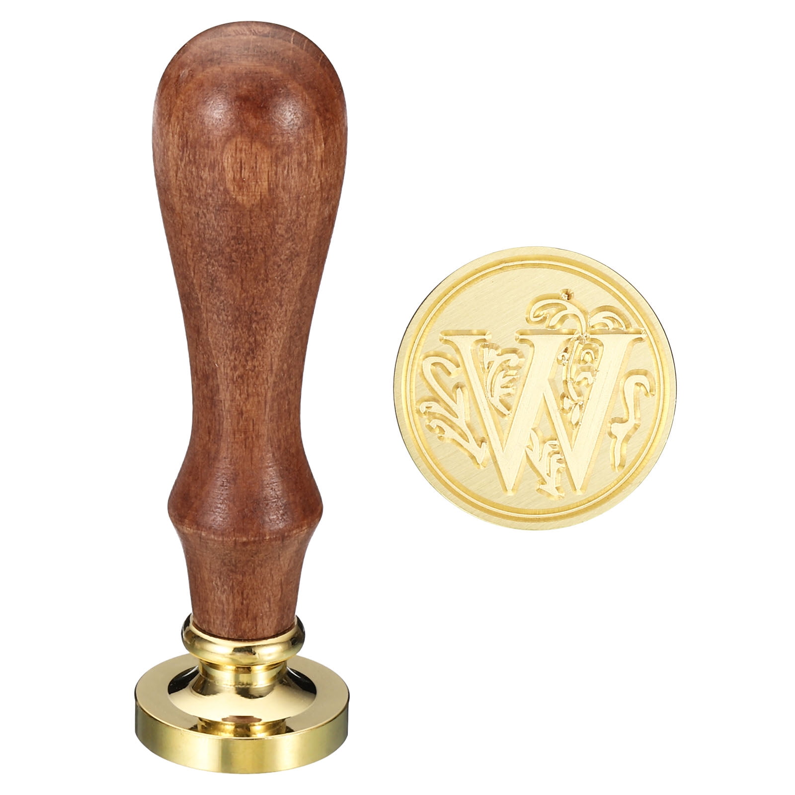 Uxcell Alphabet W Wax Seal Stamp Initial Letter Sealing Wax Stamp Retro ...