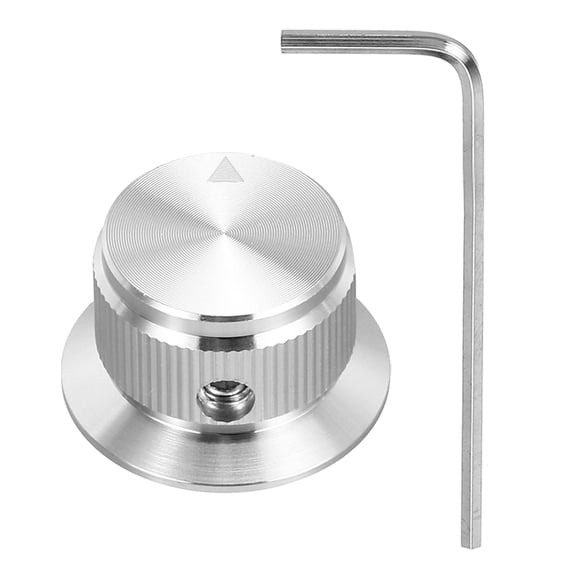 Aluminium Potentiometer Knobs Volume Tone Control Top Hat Knob for Guitar Instruments Silver 1