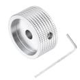 thumbnail image 1 of Uxcell Aluminium Potentiometer Knobs 1/4"x1.2", Volume Tone Control Knobs, Silver, 1 of 7
