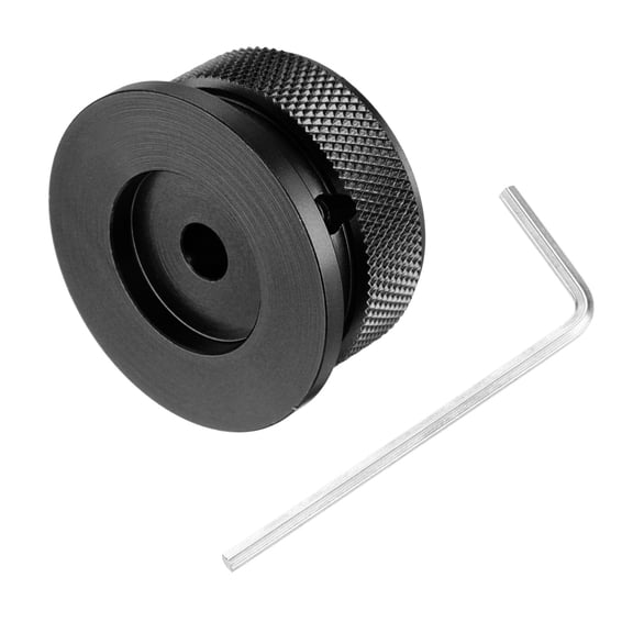 Uxcell Aluminium Potentiometer Knobs 1/4"x1.5", Volume Tone Control Knobs, Black