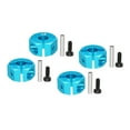 thumbnail image 1 of Uxcell Aluminum 12mm 7.0 RC Wheel Nut Wheel Hex Drive with Pins Screws for RC Model Car Upgraded Parts 4PCS(Sky Blue), 1 of 6