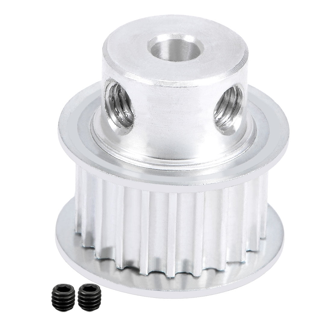 Uxcell Aluminum 3M22 Teeth 5mm Bore Timing Belt Pulley for 10mm Belt 3D