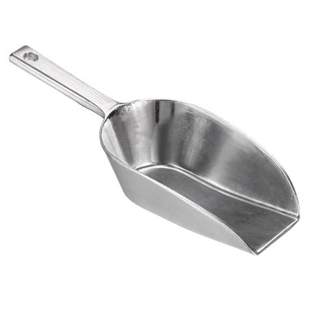 Uxcell Aluminum 5.12" Small Ice Maker Flour Cereal Sugar Utility Shovel Ice Scoops, Silver