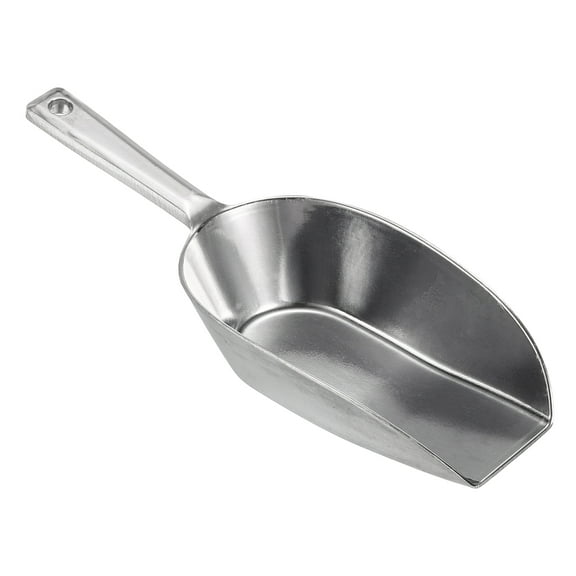 Uxcell Aluminum 6.3" Small Ice Maker Flour Cereal Sugar Utility Shovel Ice Scoops, Silver