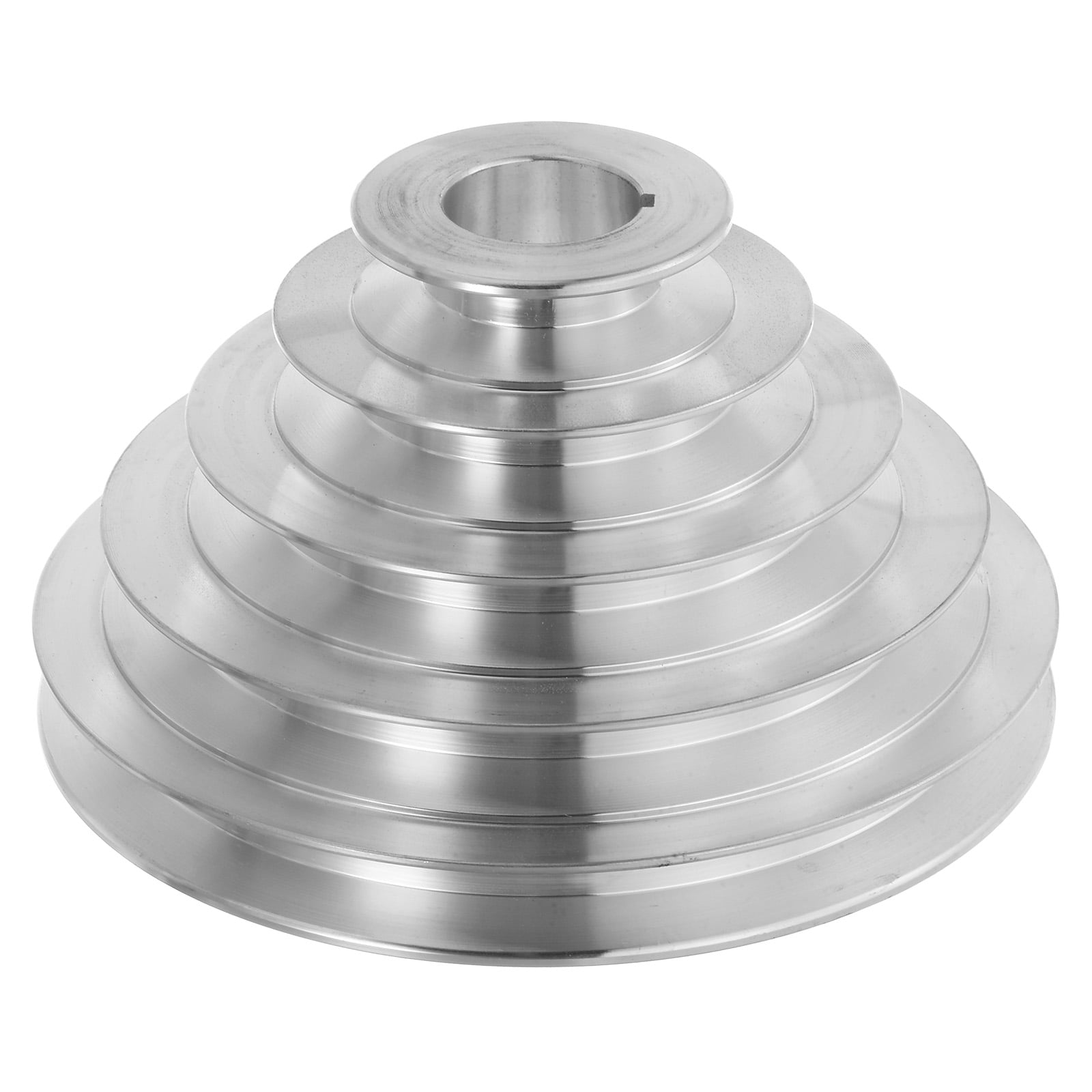 QUARKZMAN Poulie A-Type 5 Étages Aluminium Alésage 28mm - Diamètres 55-150 Mm Pour Courroie Trapézoïdale