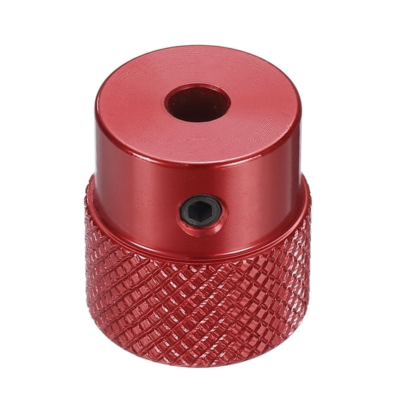 Uxcell Aluminum Alloy Handwheel 20mm OD 4mm Bore Machine Tool Hand Wheel for Milling Machine Lathe, Red